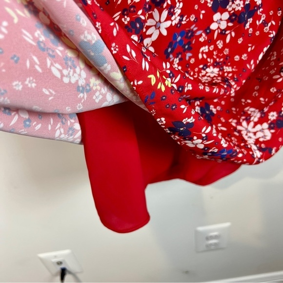 NEW Parker Red Floral Dress size M - Picture 4 of 8